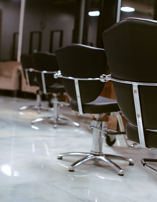 Image of the Protege studio barber chairs lined up